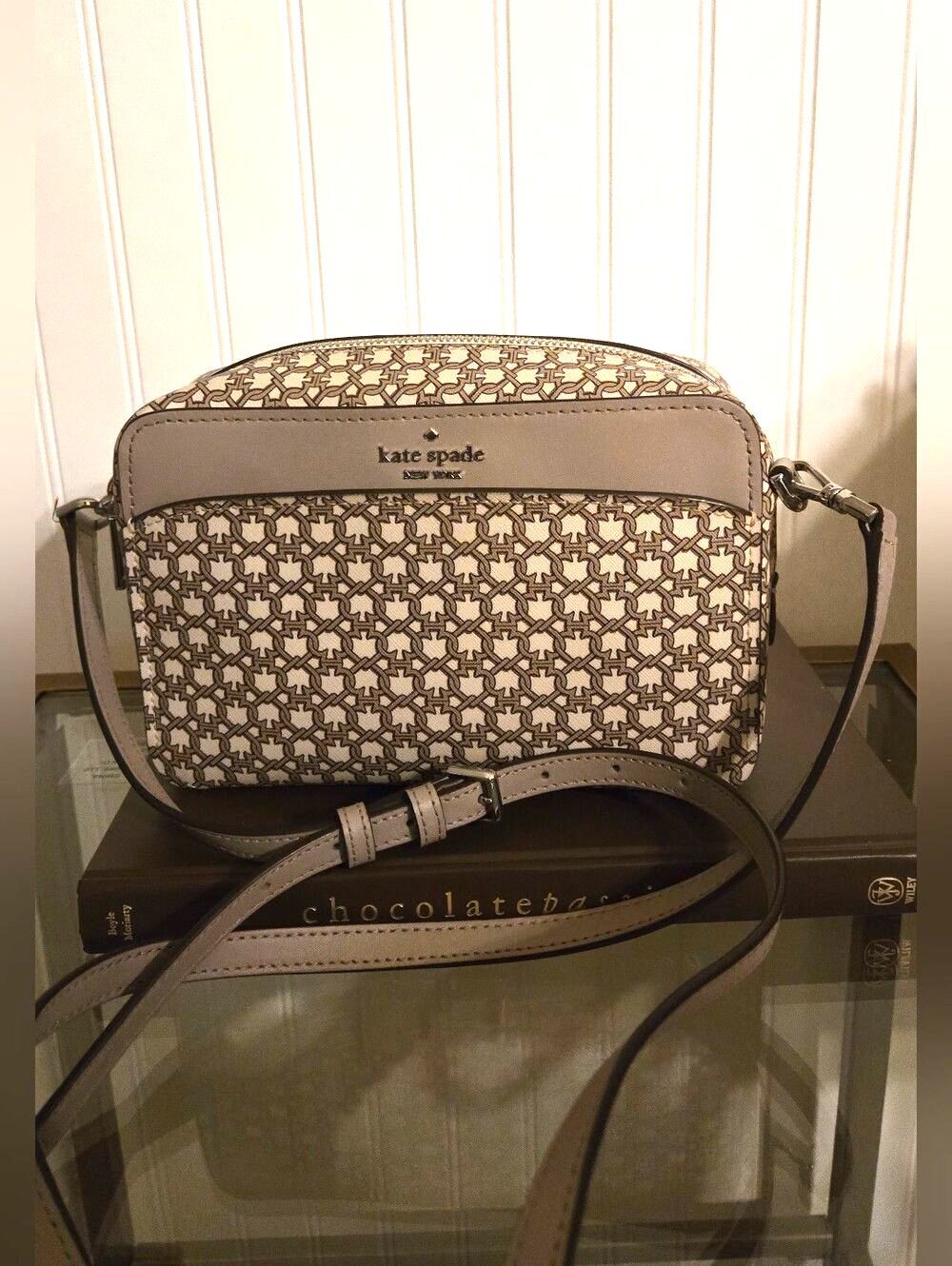Kate Spade Link Camera Crossbody Bag Academia Vanilla Girl Bag Preowned